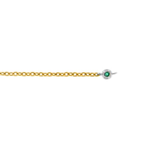 Bracciale Dédié in Titanio Smeraldo sintetico 0.01 Ct BRD2601 SM;001;BI - BRD2601 SM;001;BI